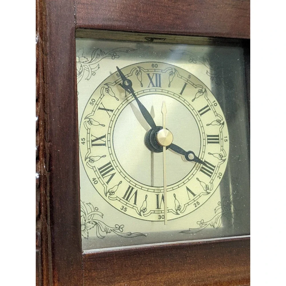New vintage 1991 Bombay company miniature mantle grandfather clock